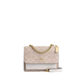 Coach Mini Klare Crossbody Bag In Signature Canvas Gold Sand Chalk