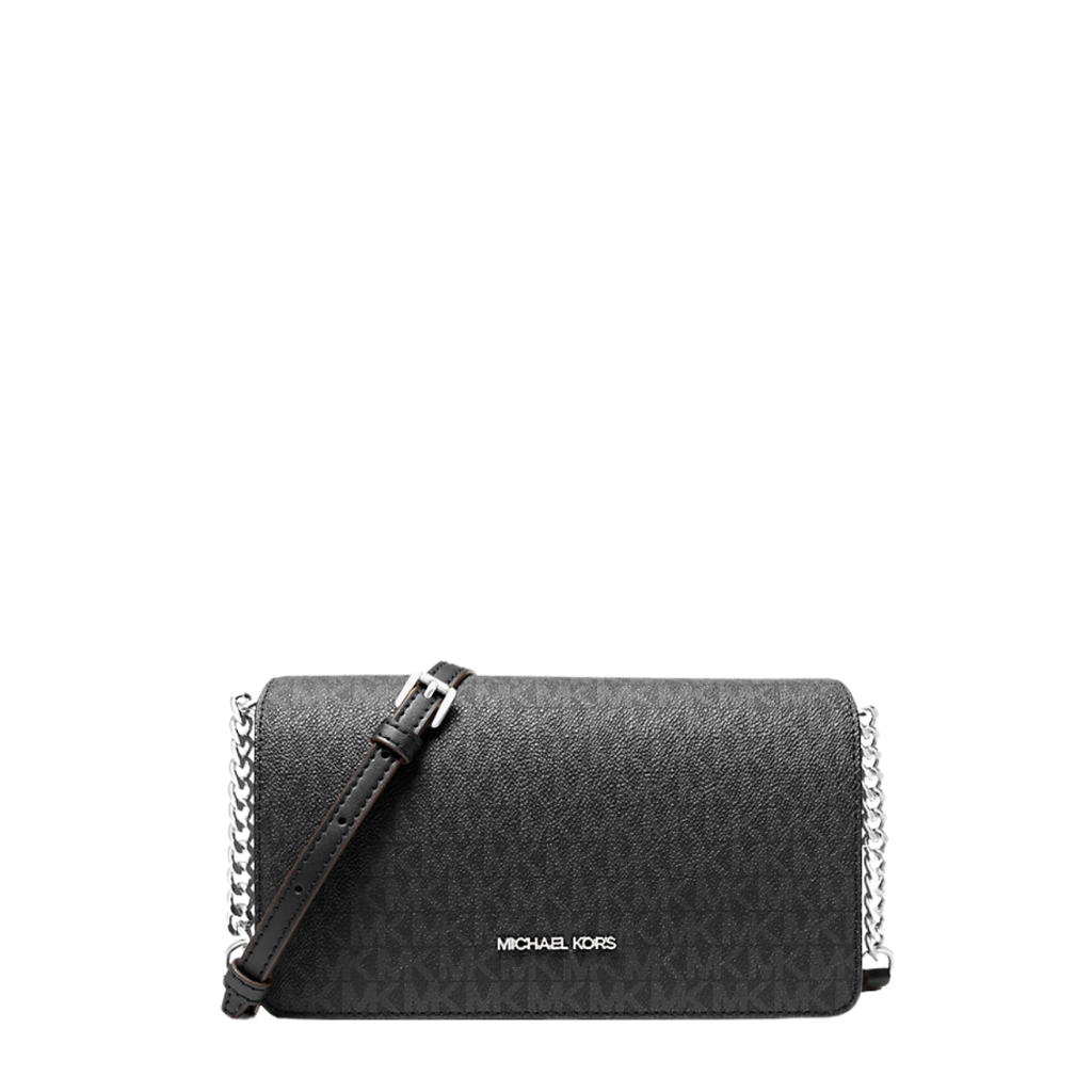 Michael Kors Jet Set Medium Signature Logo Crossbody Bag Black