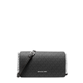 Michael Kors Jet Set Medium Signature Logo Crossbody Bag Black