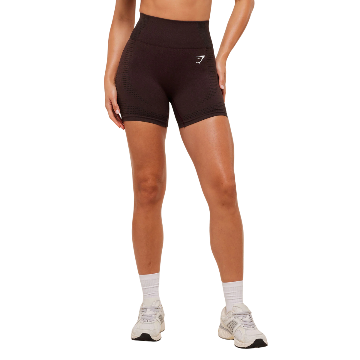 Women's Gymshark Vital Shorts Rich Maroon Marl