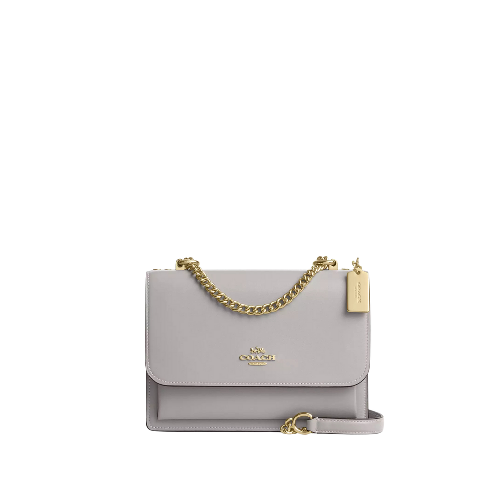 Coach Klare Crossbody Bag Calf Leather Gold Dove Grey