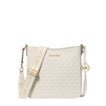 Michael Kors Jet Set Small Signature Logo Crossbody Bag Powder Lt Crm Multi