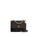 Coach Mini Klare Crossbody Bag In Signature Canvas Gold Walnut Black