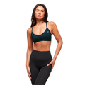 Women's Gymshark Ruched Strappy Sports Bra Deep Petrol Blue