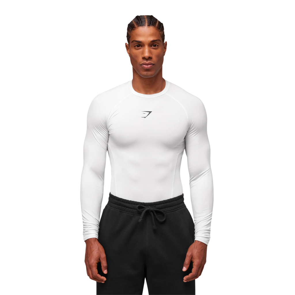 Gymshark Element Baselayer Long Sleeve T-Shirt White