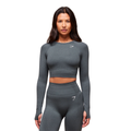 Women's Gymshark Vital Crop Top Strong Grey Marl