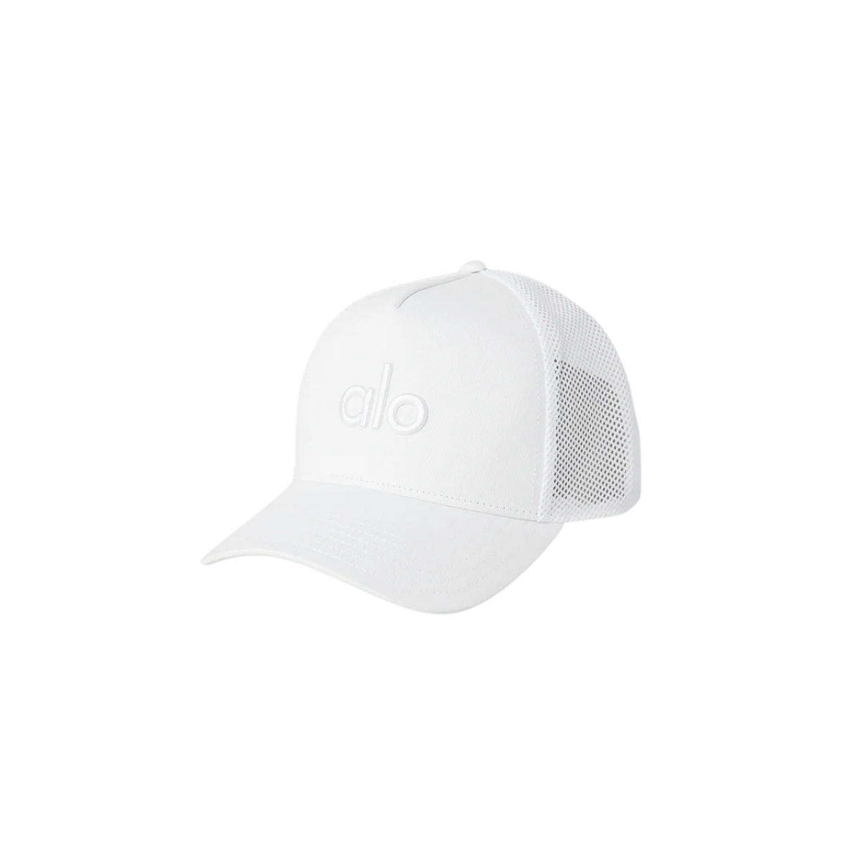 Alo Yoga District Trucker Hat White-White