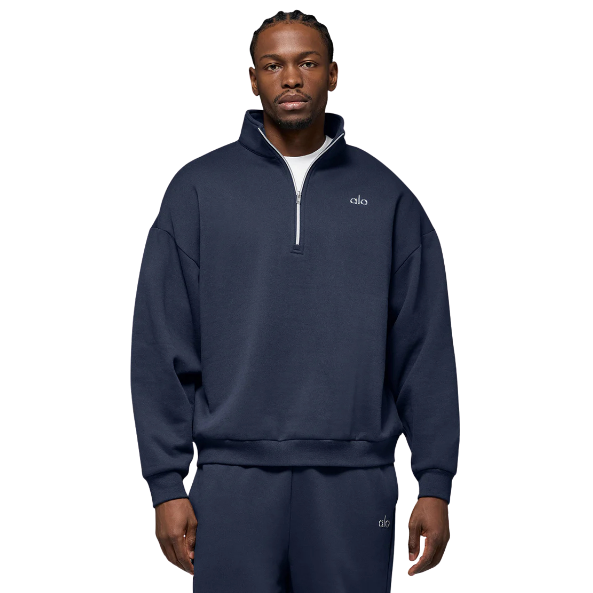 Alo Yoga Accolade 1/4 Zip Pullover Navy