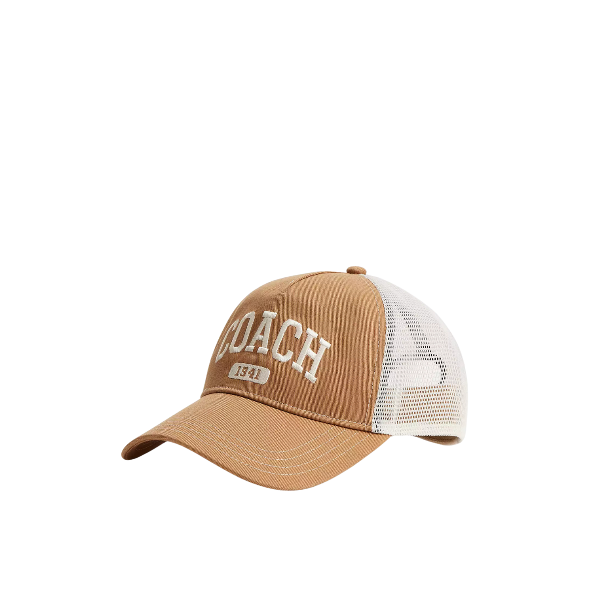 Coach 1941 Varsity Trucker Hat Light Saddle