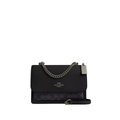 Coach Klare Crossbody Bag Signature Canvas Gunmetal Charcoal Black