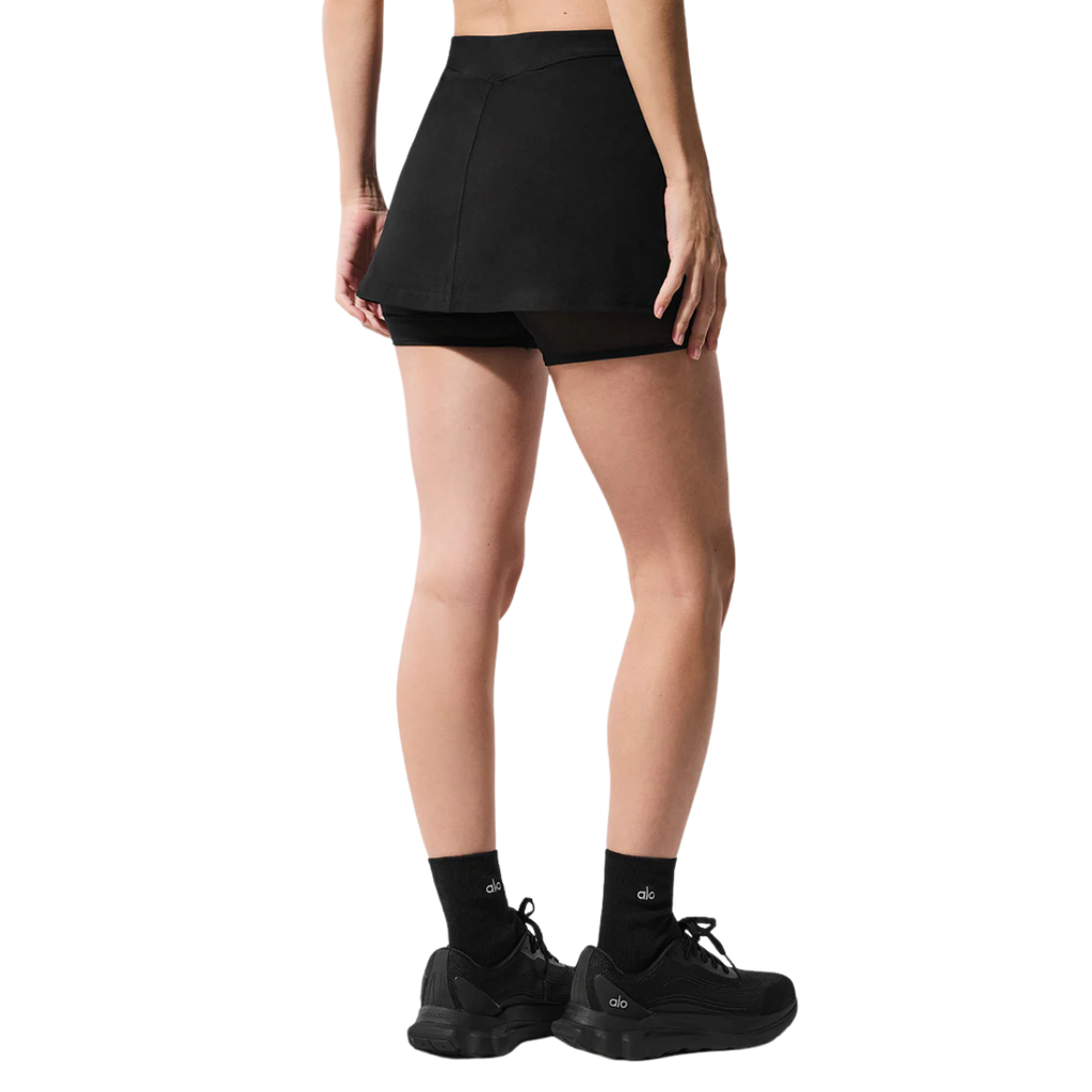 Alo Yoga Women's Alosoft Serve It Up Skirt Black