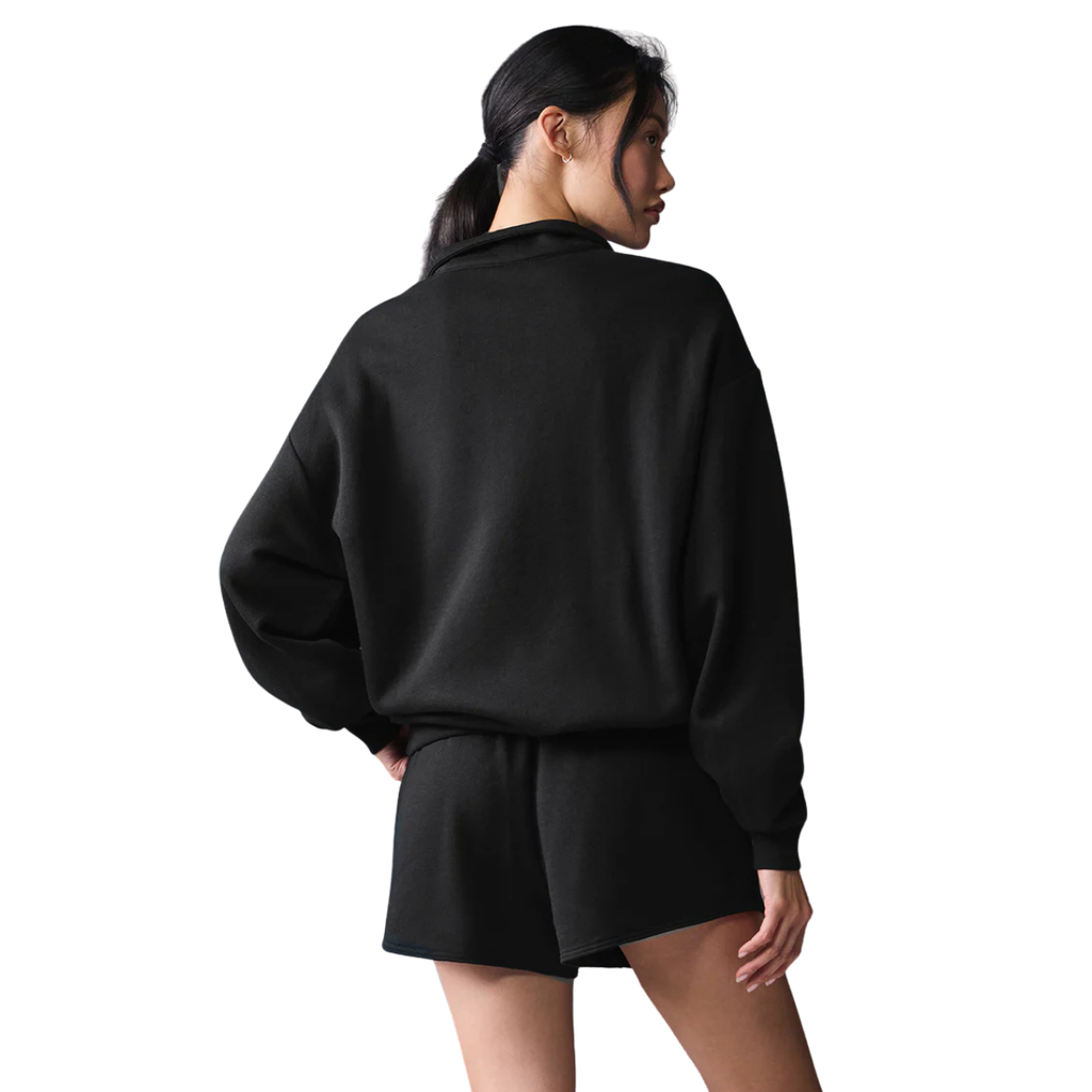 Alo Yoga Women's Accolade 1/4 Zip Pullover Black