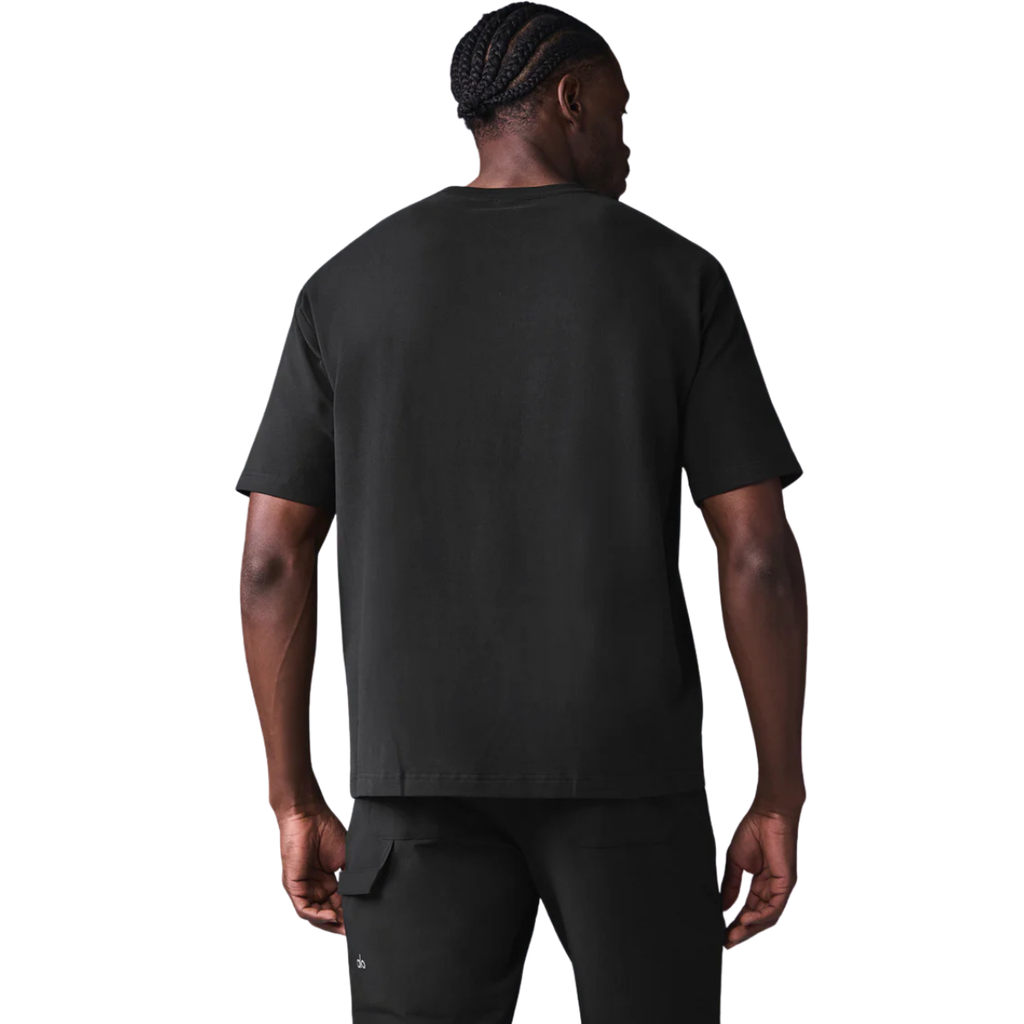 Alo Yoga Double Take Short Sleeve Black