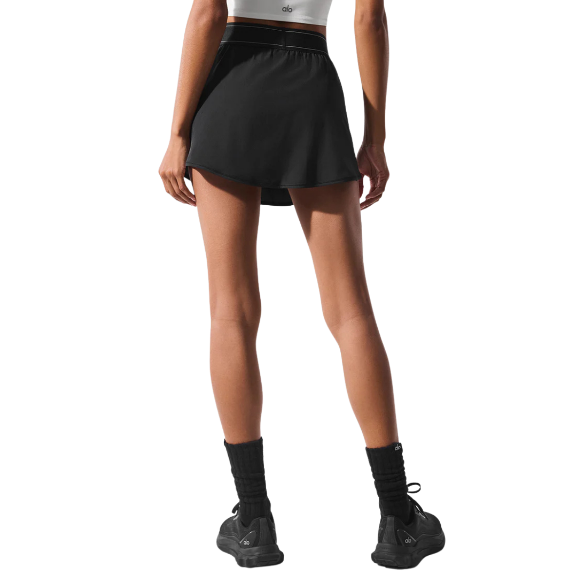 Alo Yoga Women's Match Point Tennis Skirt Black