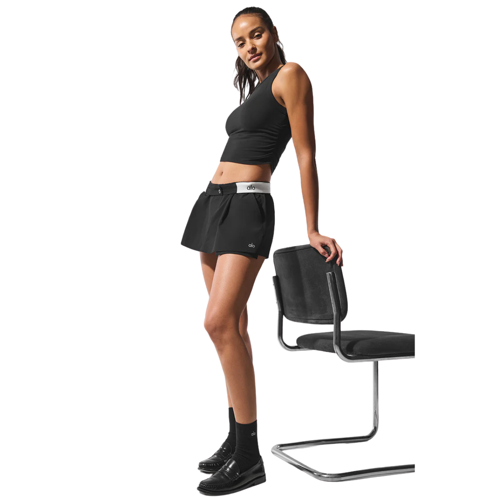 Alo Yoga Flip It Mini Skort Black