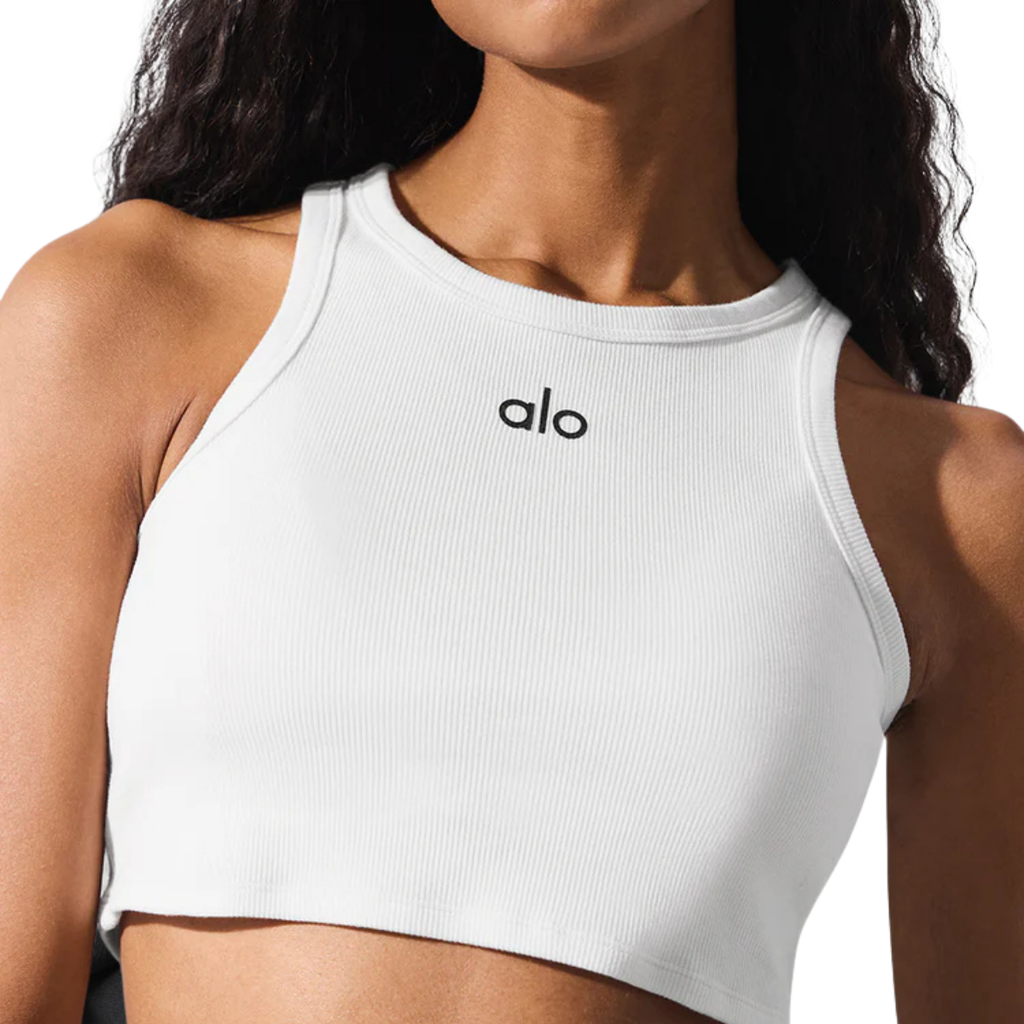 Alo Yoga Women's Aspire Tank White Black