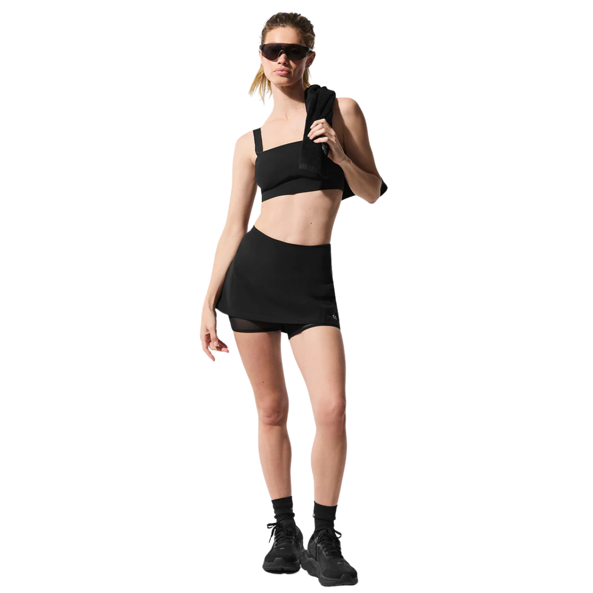 Alo Yoga Women's Alosoft Serve It Up Skirt Black