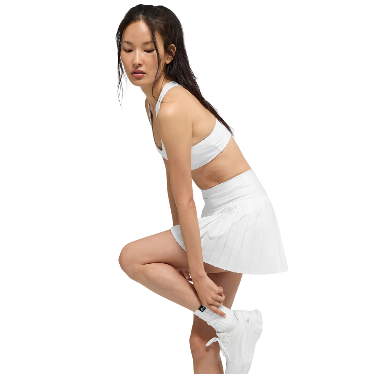 Alo Yoga Women's Grand Slam Tennis Skirt White