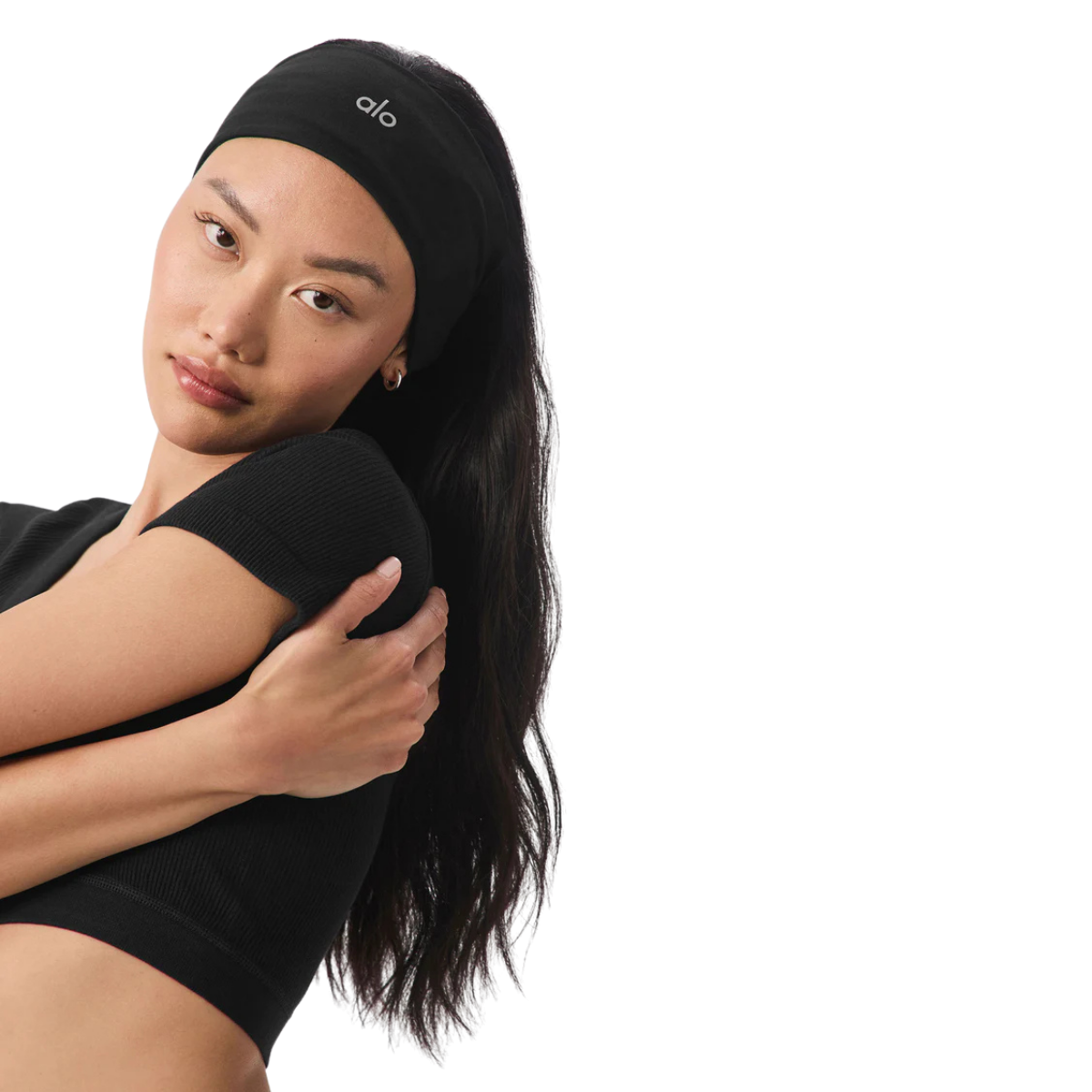 Alo Yoga Performance Conquer Headband Black