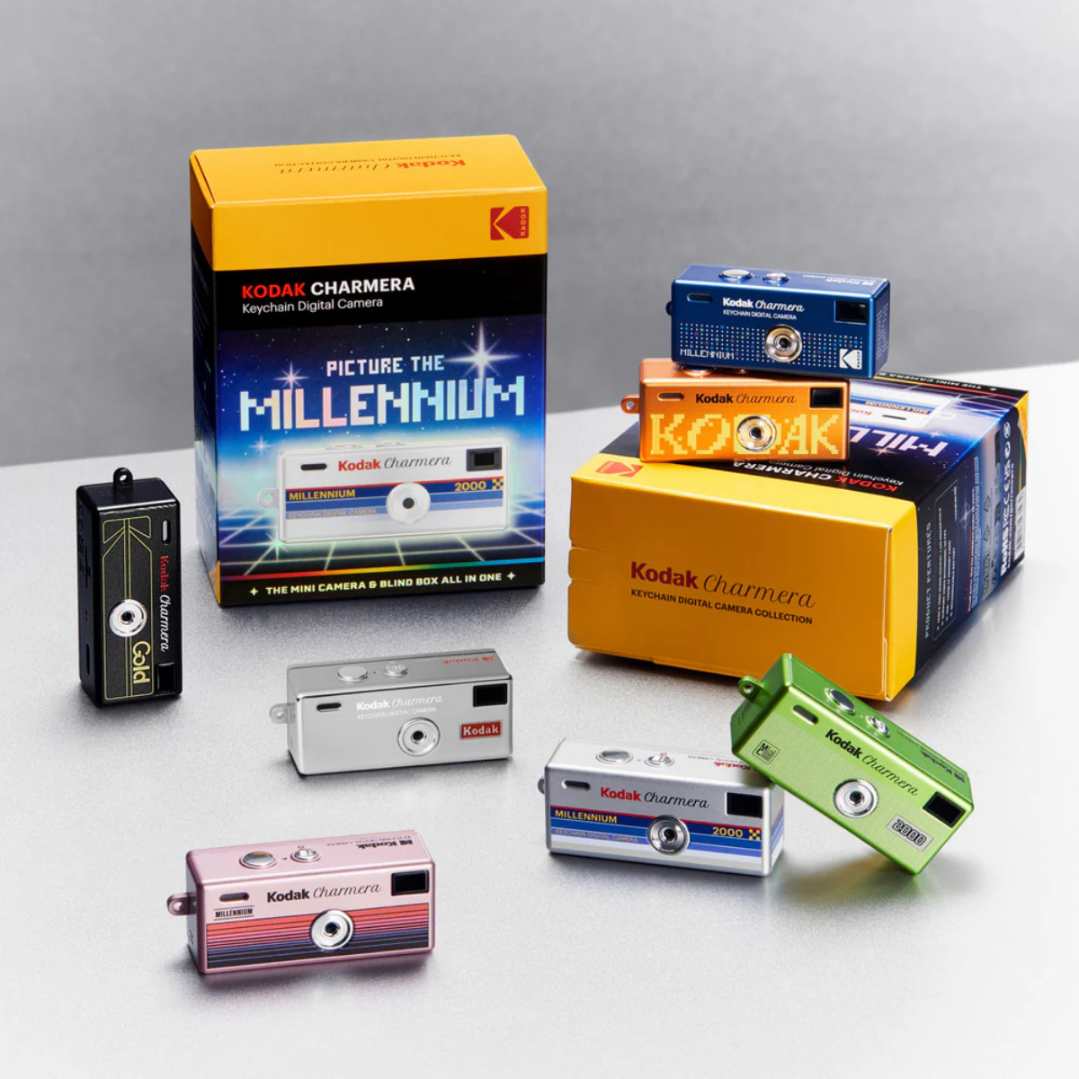 Kodak Charmera Keychain Digital Camera Millennium - Pack of 6 Blind Box