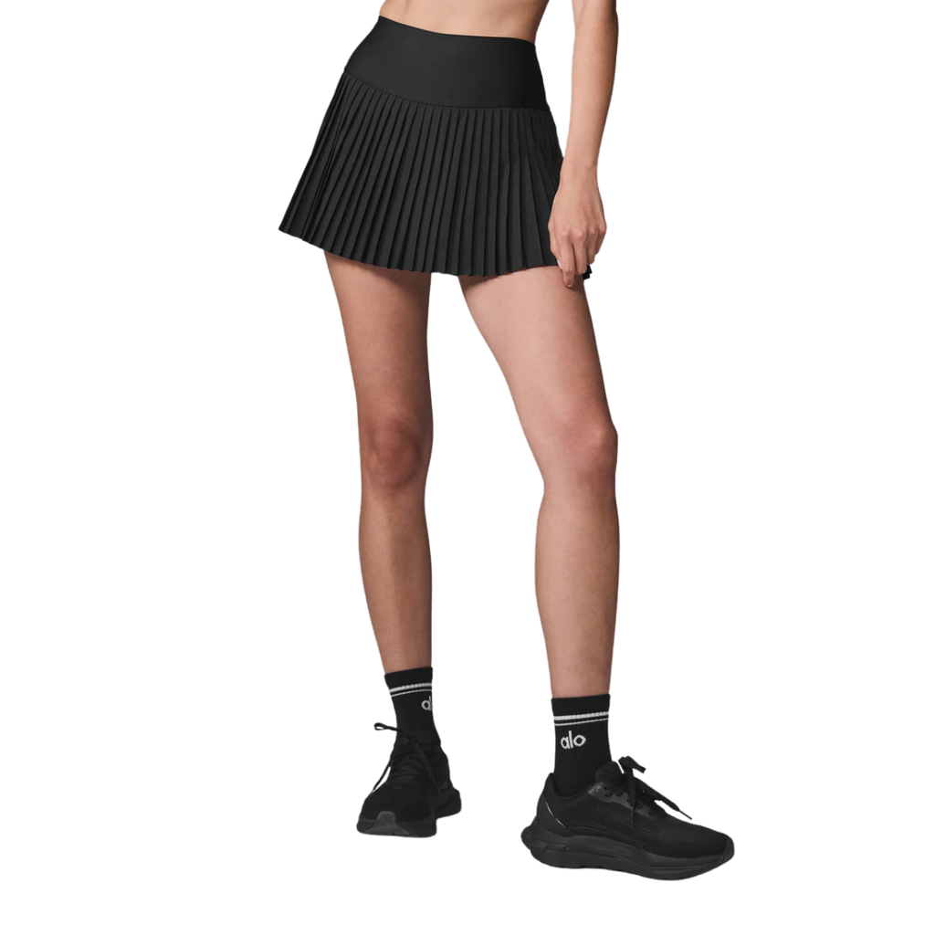 Alo Yoga Women's Grand Slam Tennis Skirt Black