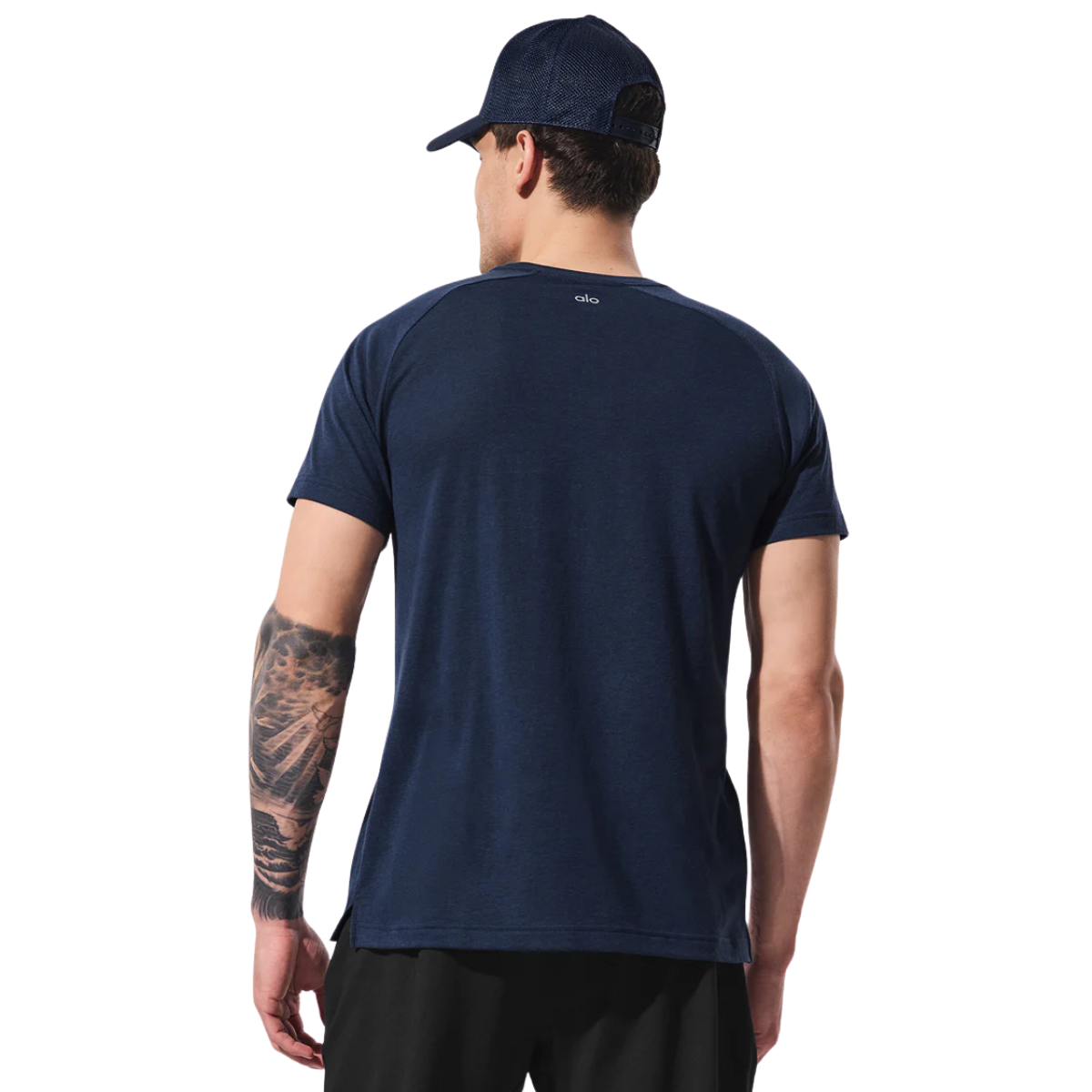 Alo Yoga Triumph Raglan Tee Navy
