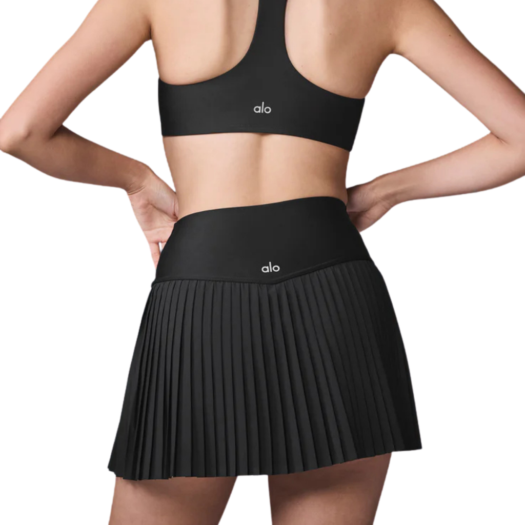 Alo Yoga Women's Grand Slam Tennis Skirt Black