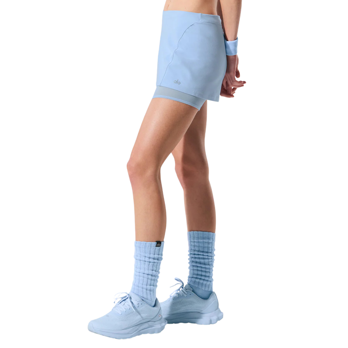Alo Yoga Women's Alosoft Serve It Up Skirt Seashell Blue