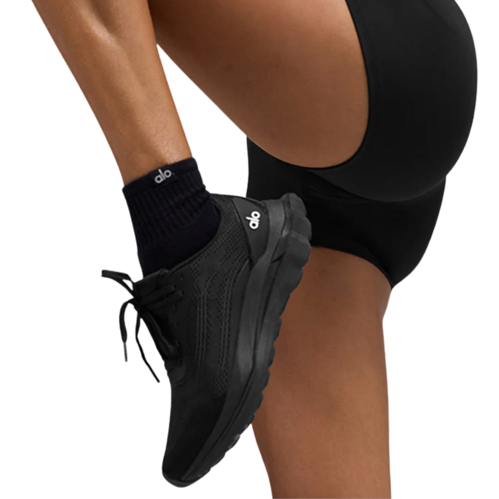 Alo Yoga Quarter Crew Street Black