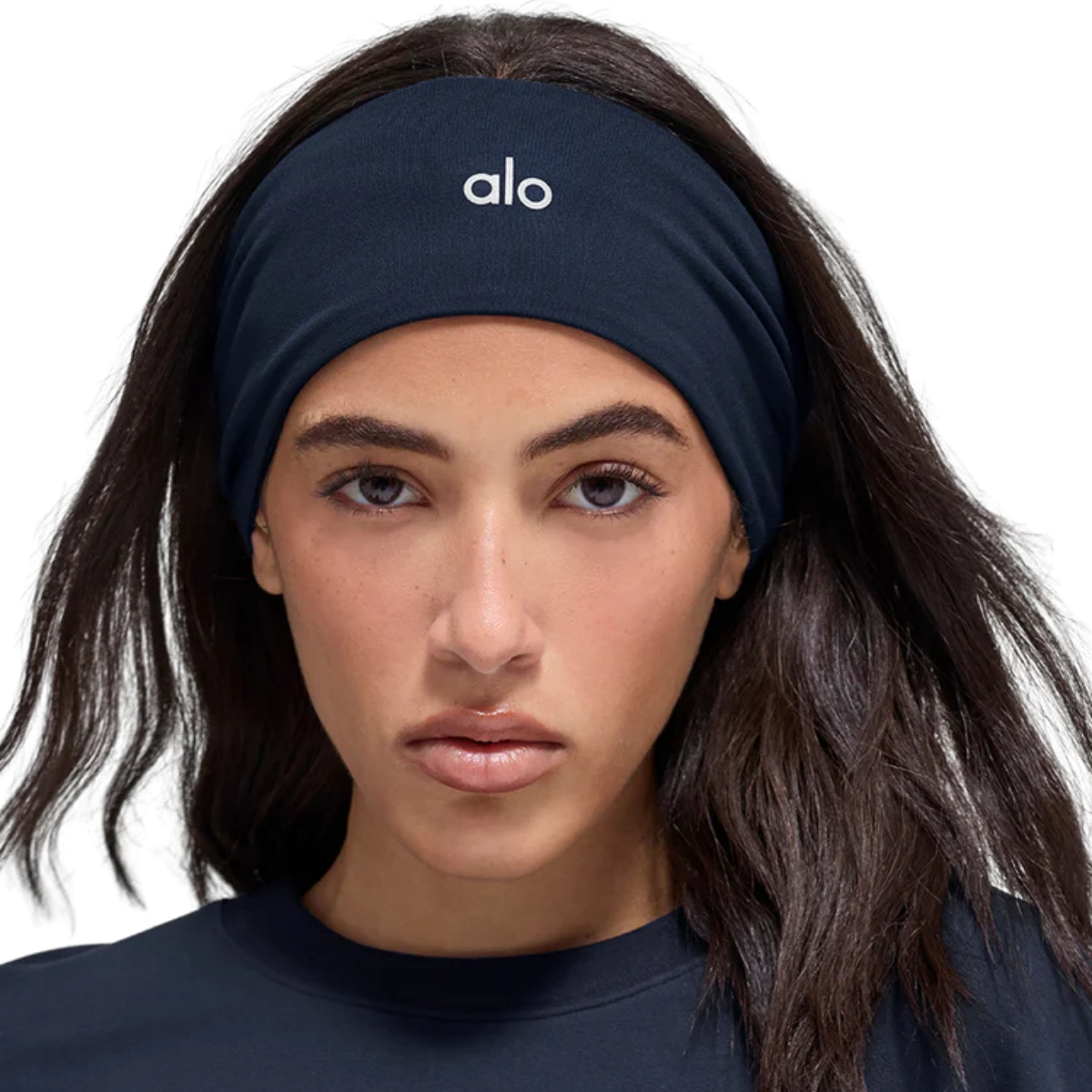 Alo Yoga Performance Conquer Headband Navy