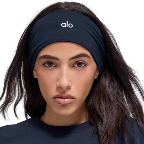 Alo Yoga Performance Conquer Headband Navy