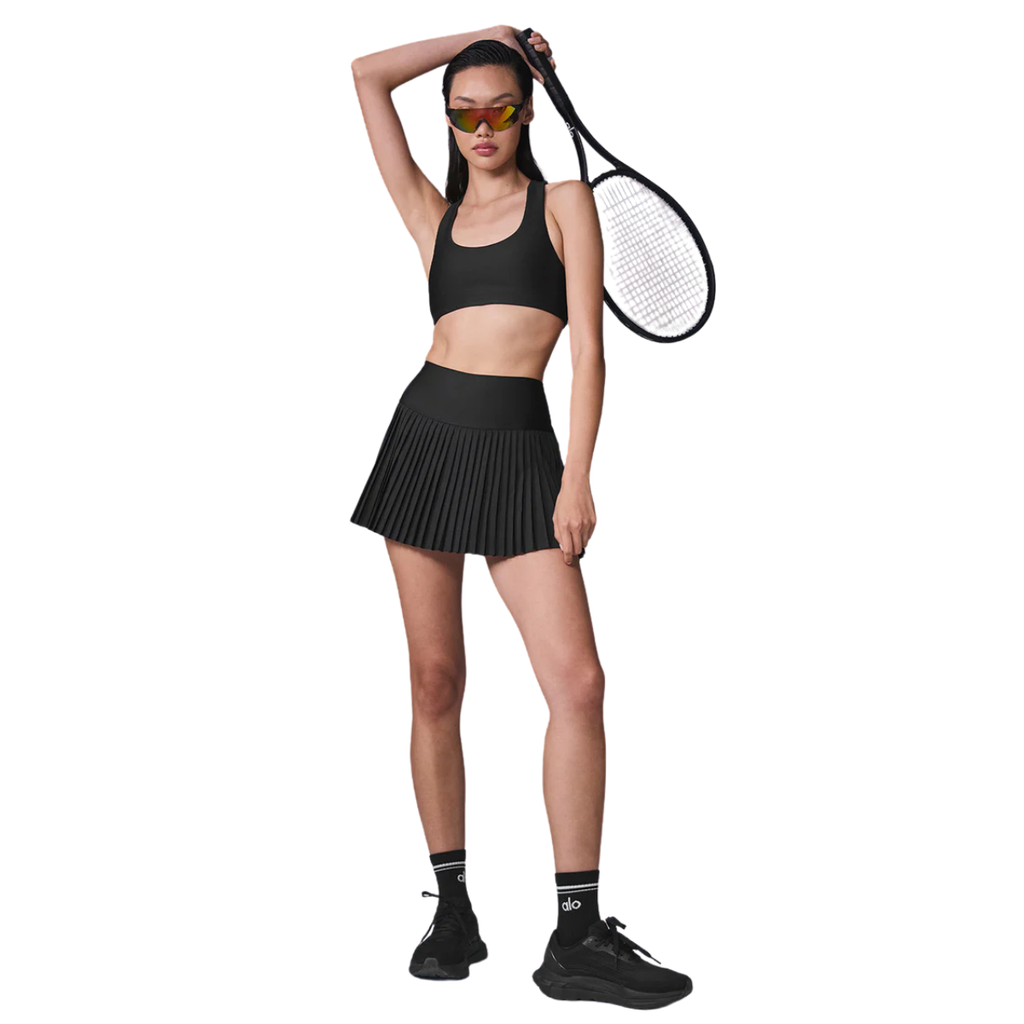 Alo Yoga Women's Grand Slam Tennis Skirt Black