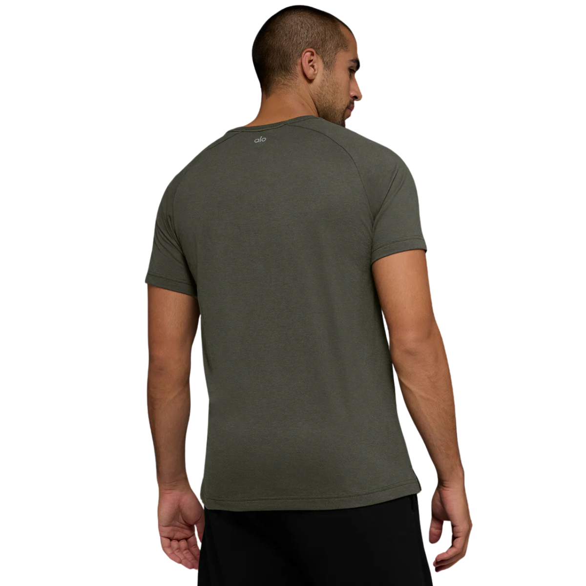Alo Yoga Triumph Raglan Tee Stealth Green