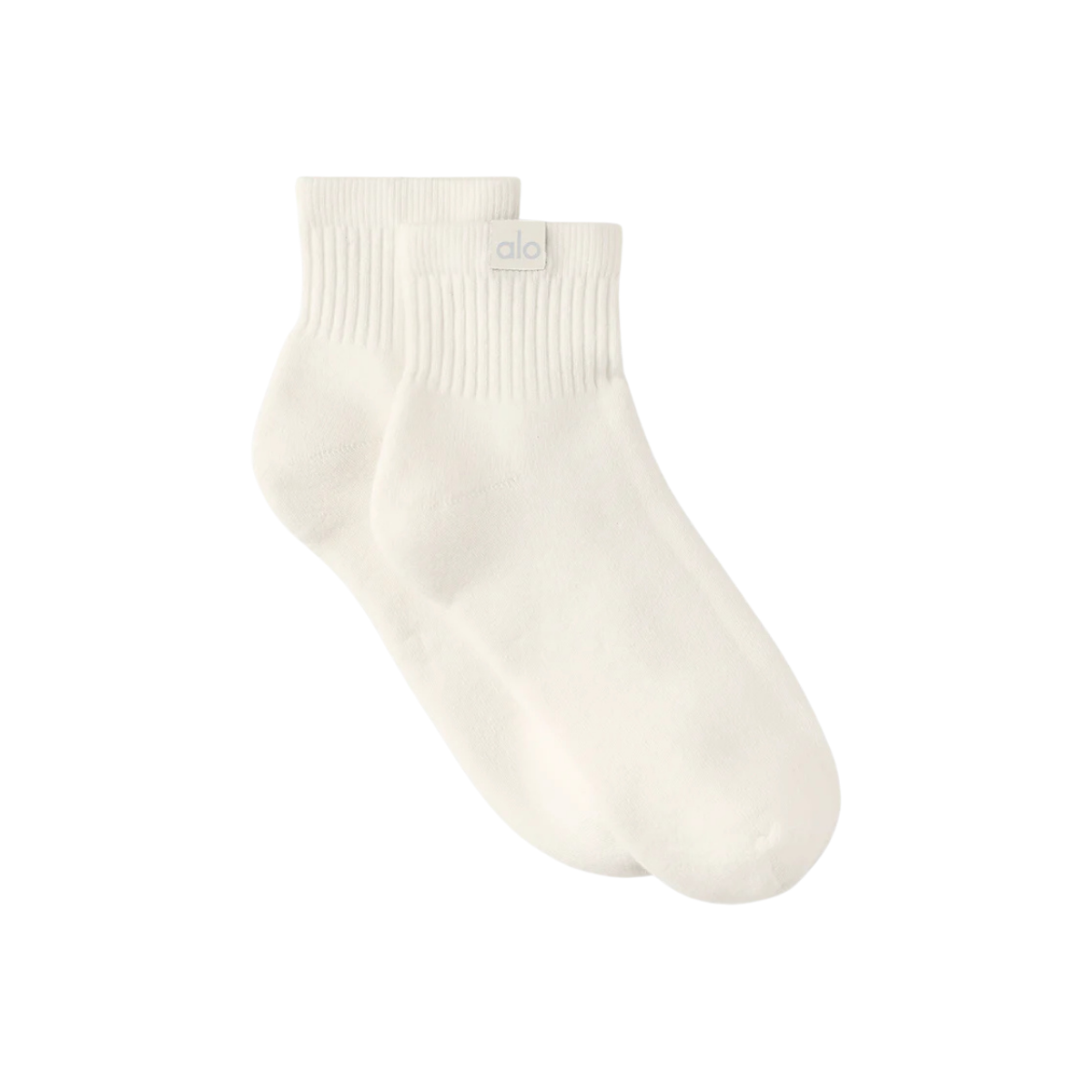 Alo Yoga Quarter Crew Street Sock Ivory