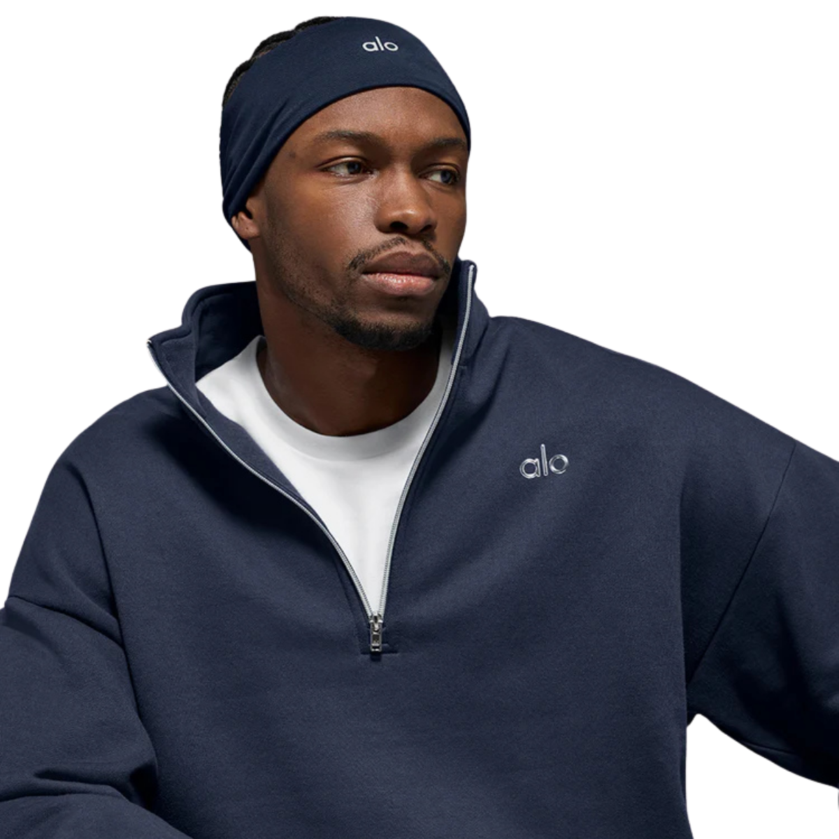 Alo Yoga Performance Conquer Headband Navy
