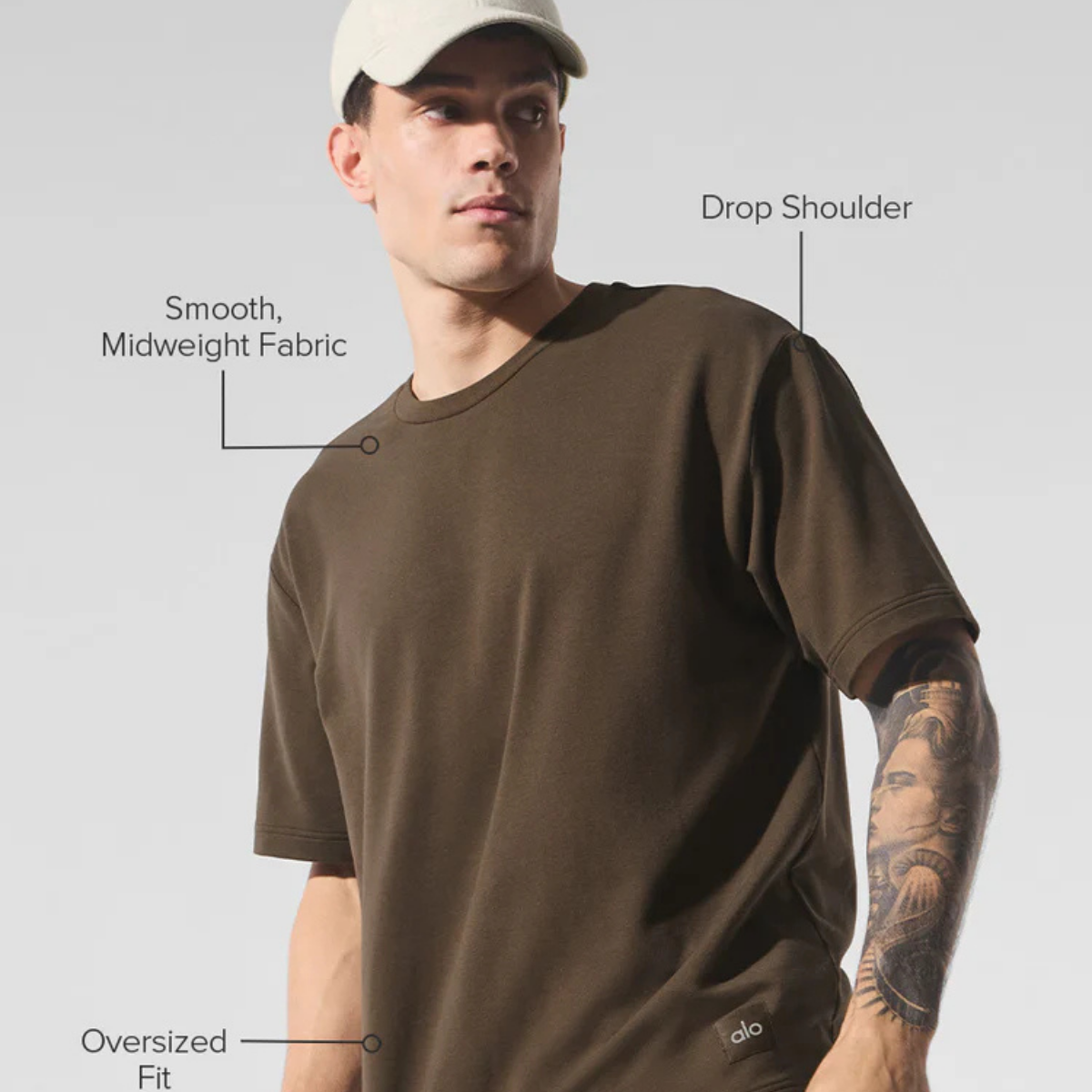 Alo Yoga Double Take Short Sleeve Espresso