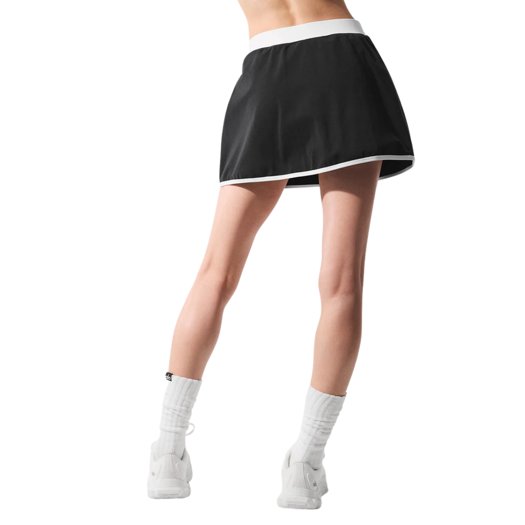 Alo Yoga Women's Airbrush Streamlined Skirt Black White