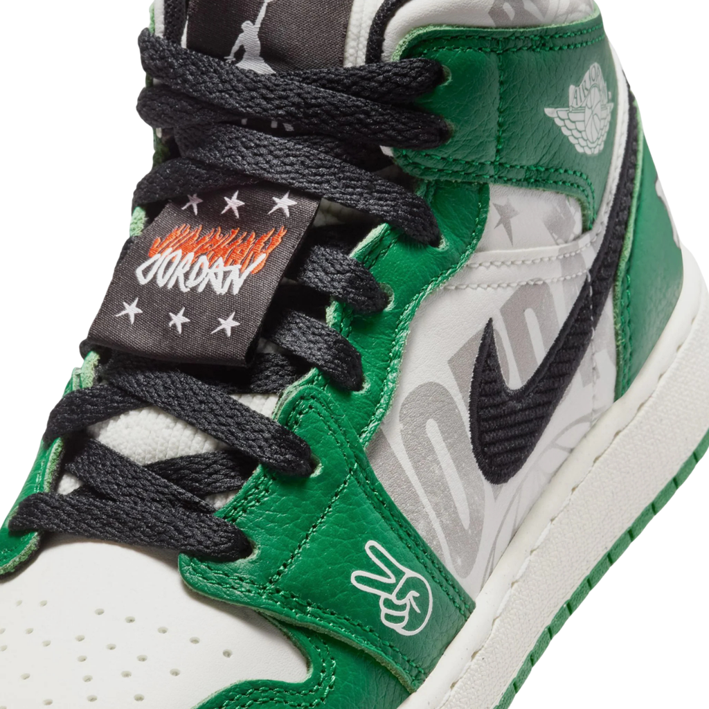 Jordan 1 Mid SE Overbranded GS