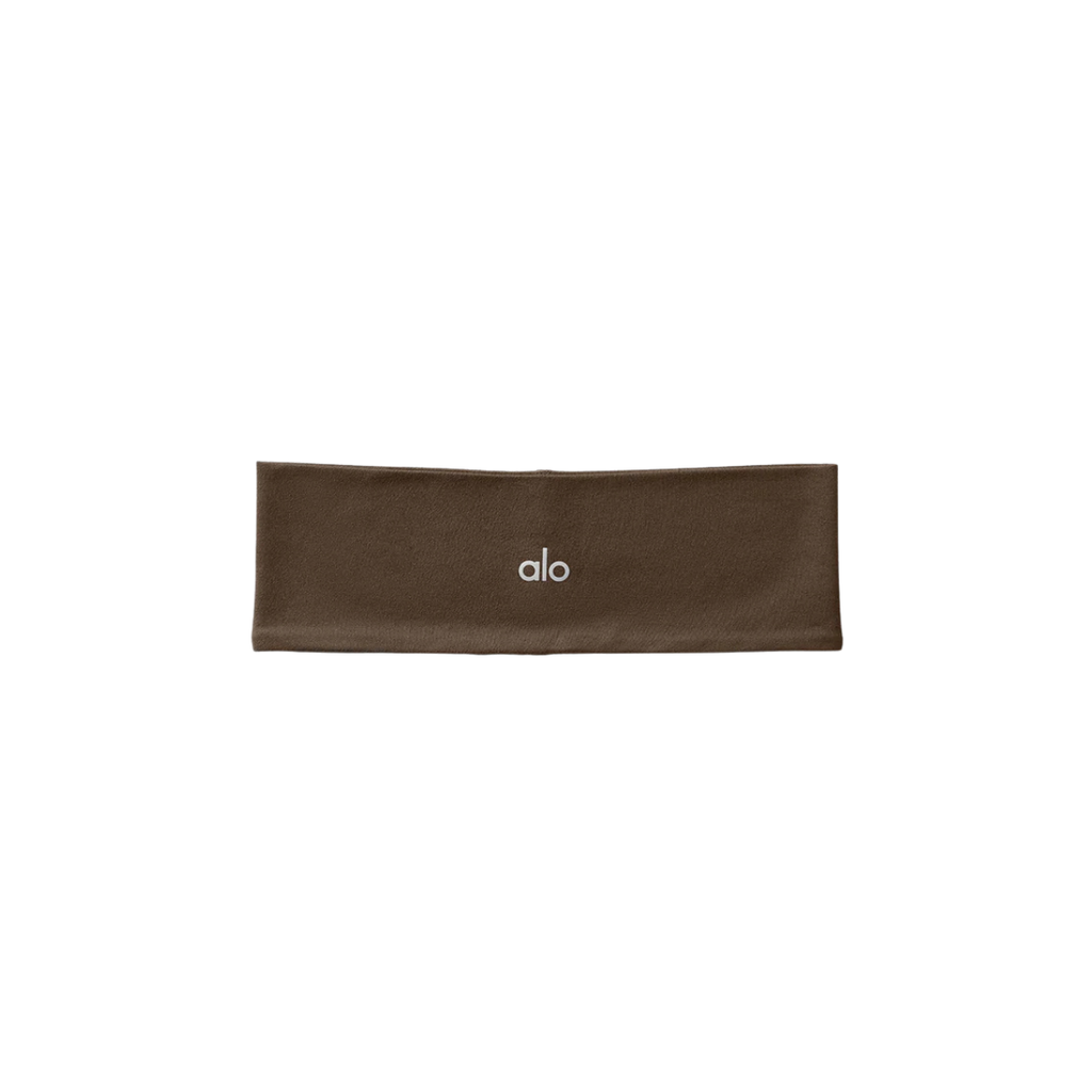 Alo Yoga Performance Conquer Headband Espresso