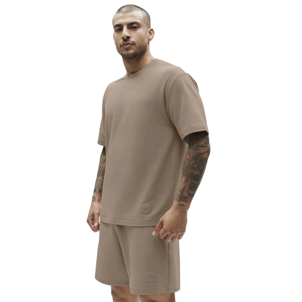 Alo Yoga Double Take Short Sleeve Gravel
