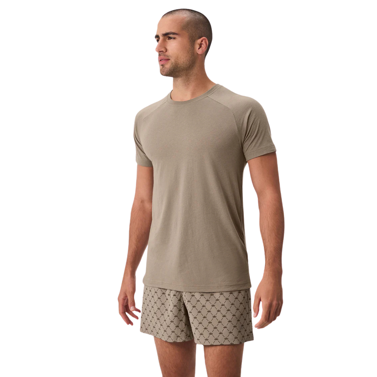 Alo Yoga Triumph Raglan Tee Gravel