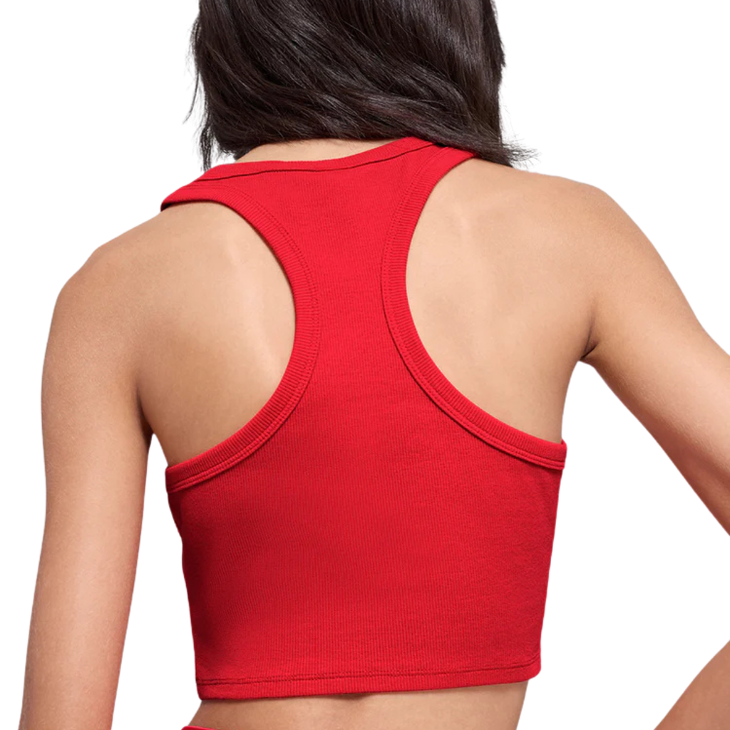 Alo Yoga Women's Aspire Tank Bright Red White