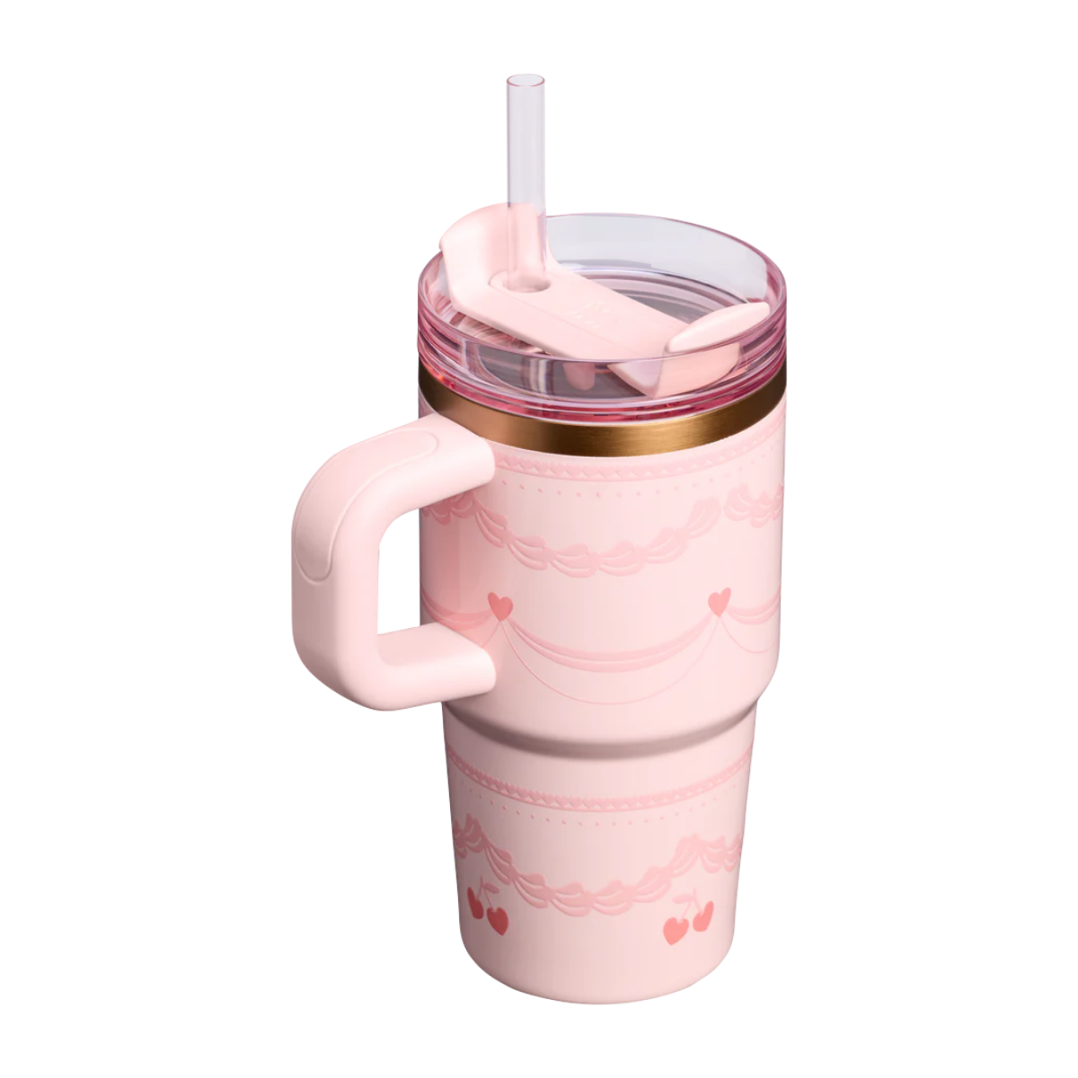 Stanley The Valentine’s Day Quencher H2.0 Flowstate Tumbler | 20 OZ Pink Velvet Cake
