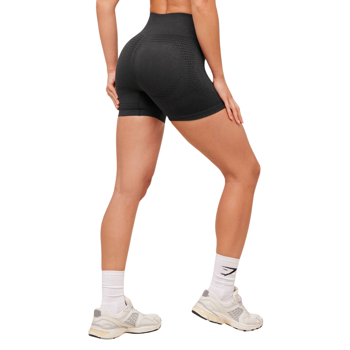 Women's Gymshark Vital Shorts Black Marl