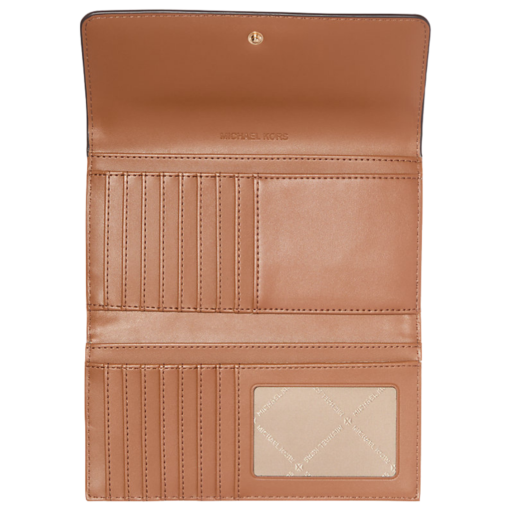 Michael Kors Jet Set Large Logo Trifold Wallet Brown