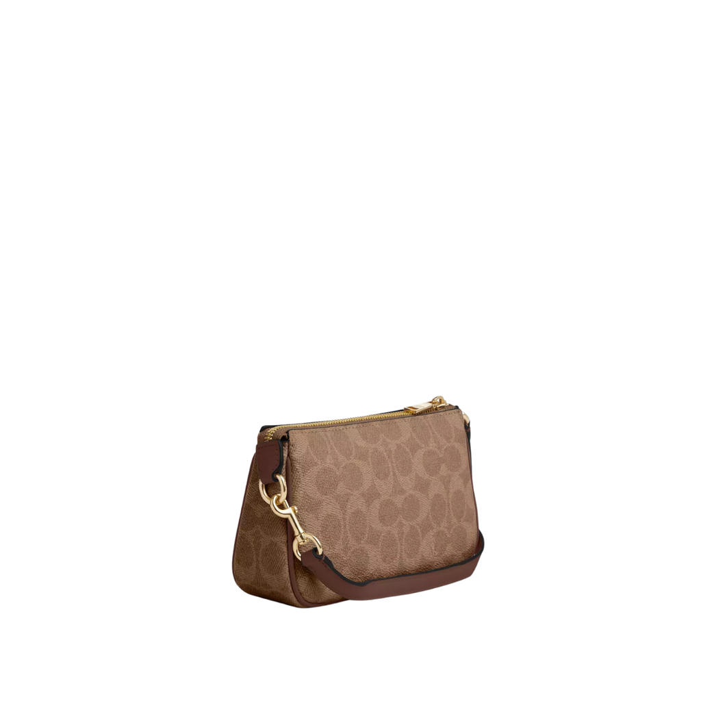 Coach Nolita 19 In Signature Canvas Gold Tan Brown