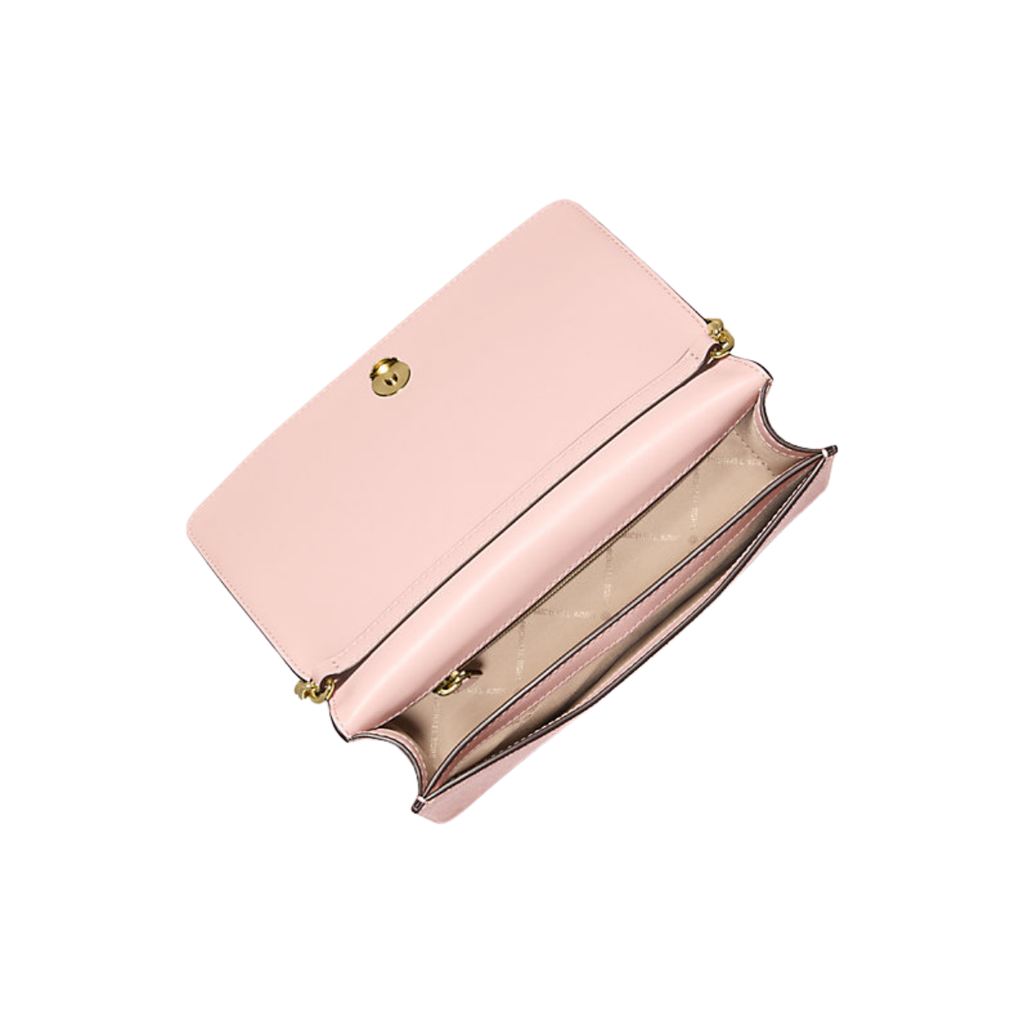 Michael Kors Jet Set Medium Signature Logo Crossbody Bag Powder Blush