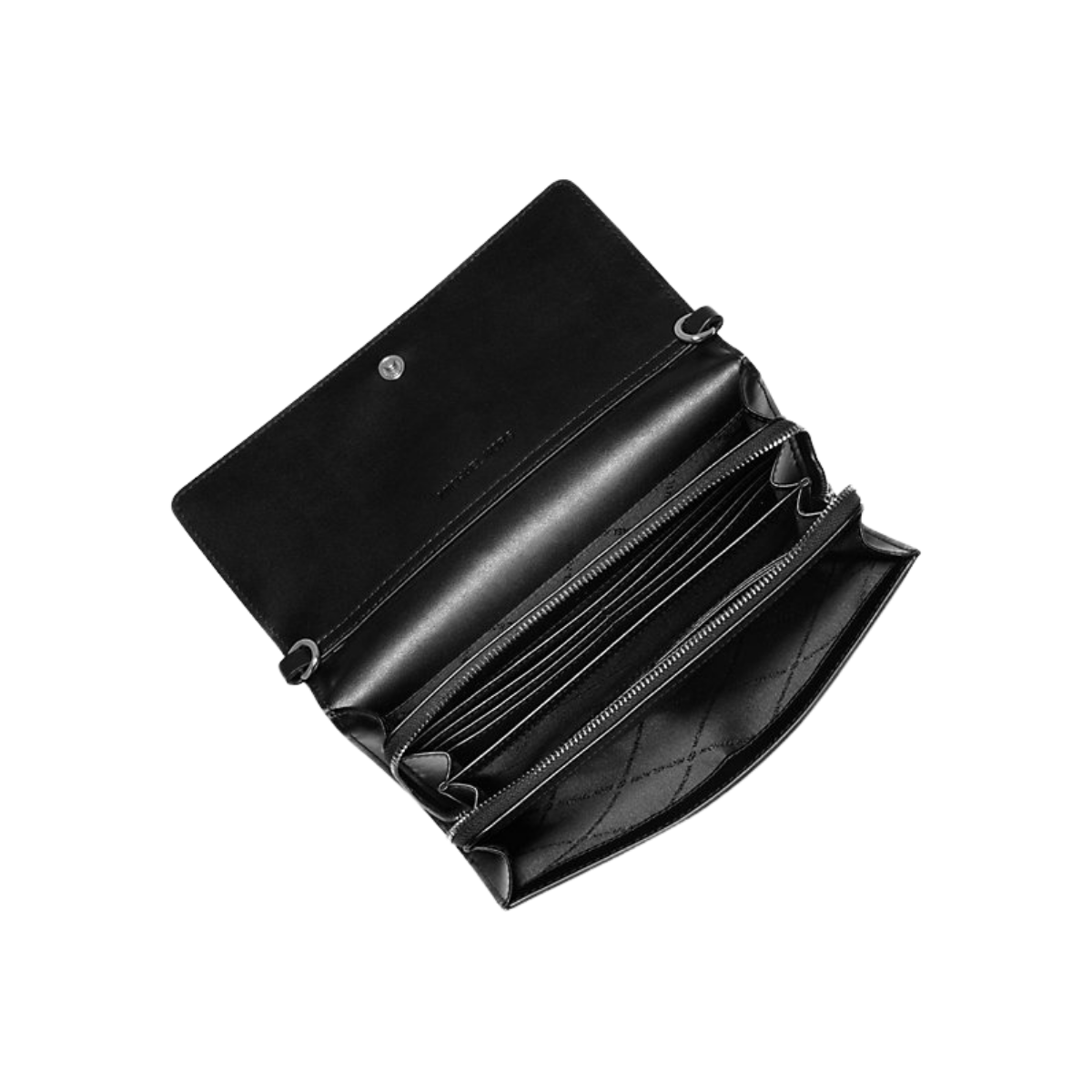 Michael Kors Jet Set Large Ombré Signature Logo Crossbody Bag Black Combo