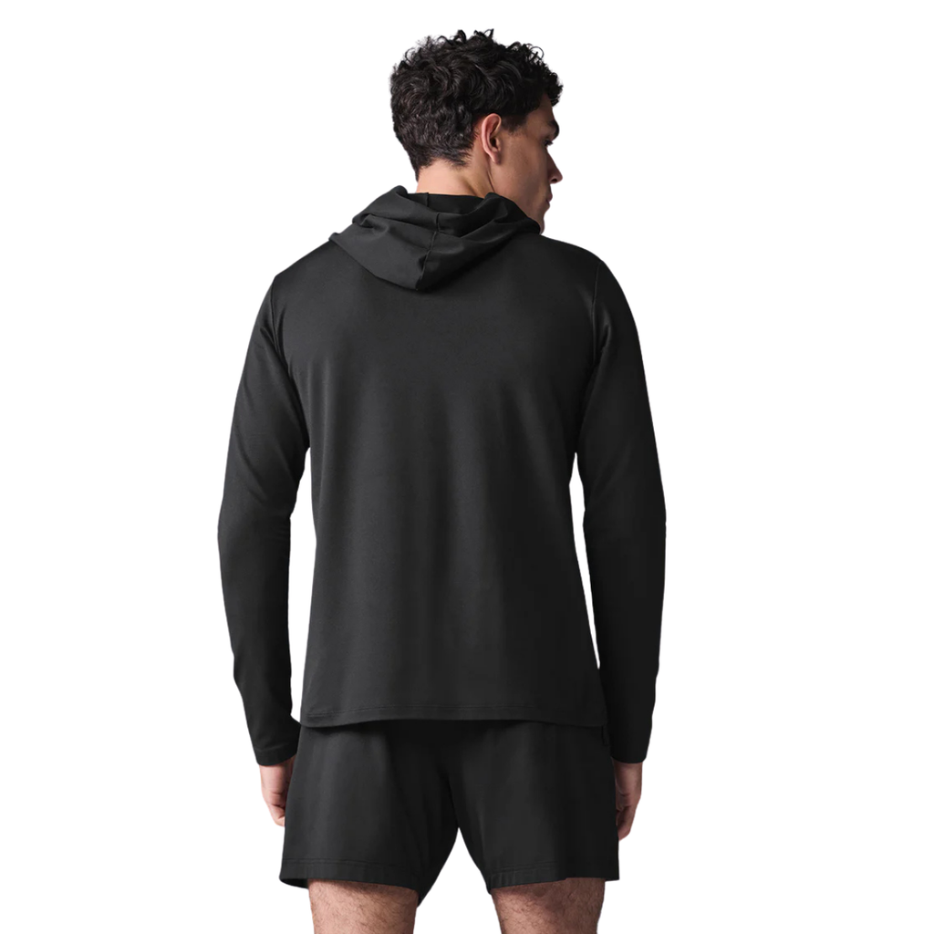 Alo Yoga Conquer Reform Long Sleeve With Hood Black