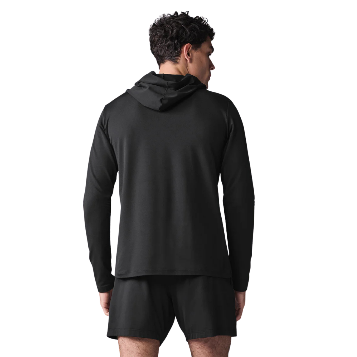Alo Yoga Conquer Reform Long Sleeve With Hood Black